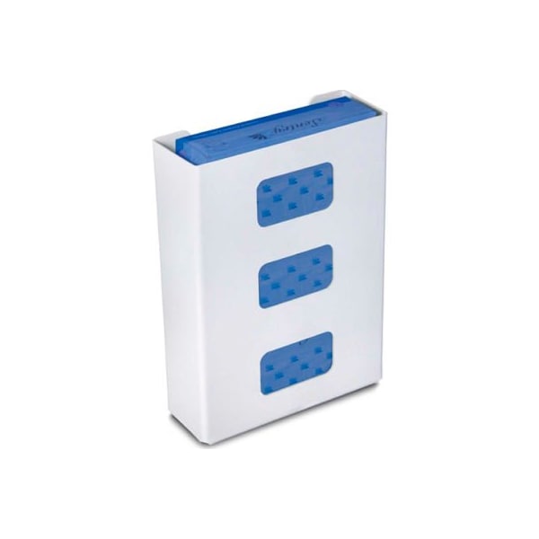 Trippnt TrippNT Triple Economy Glove Box Holder, 11"W x 4"D x 15"H, White 50307 - main